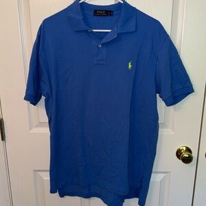 Polo by Ralph Lauren Men's Sz L Blue Polo Shirt